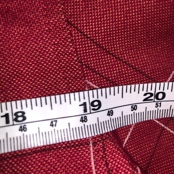 Van Heusen Size XL Flex Windowpane Red Polo - Picture 3 of 4